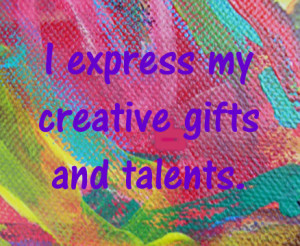 Creativity affirmation